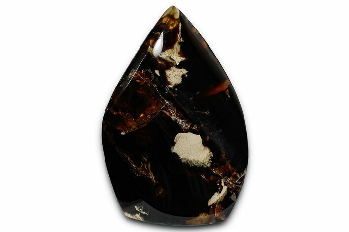 Polished Indonesian Blue Amber Flame #355813